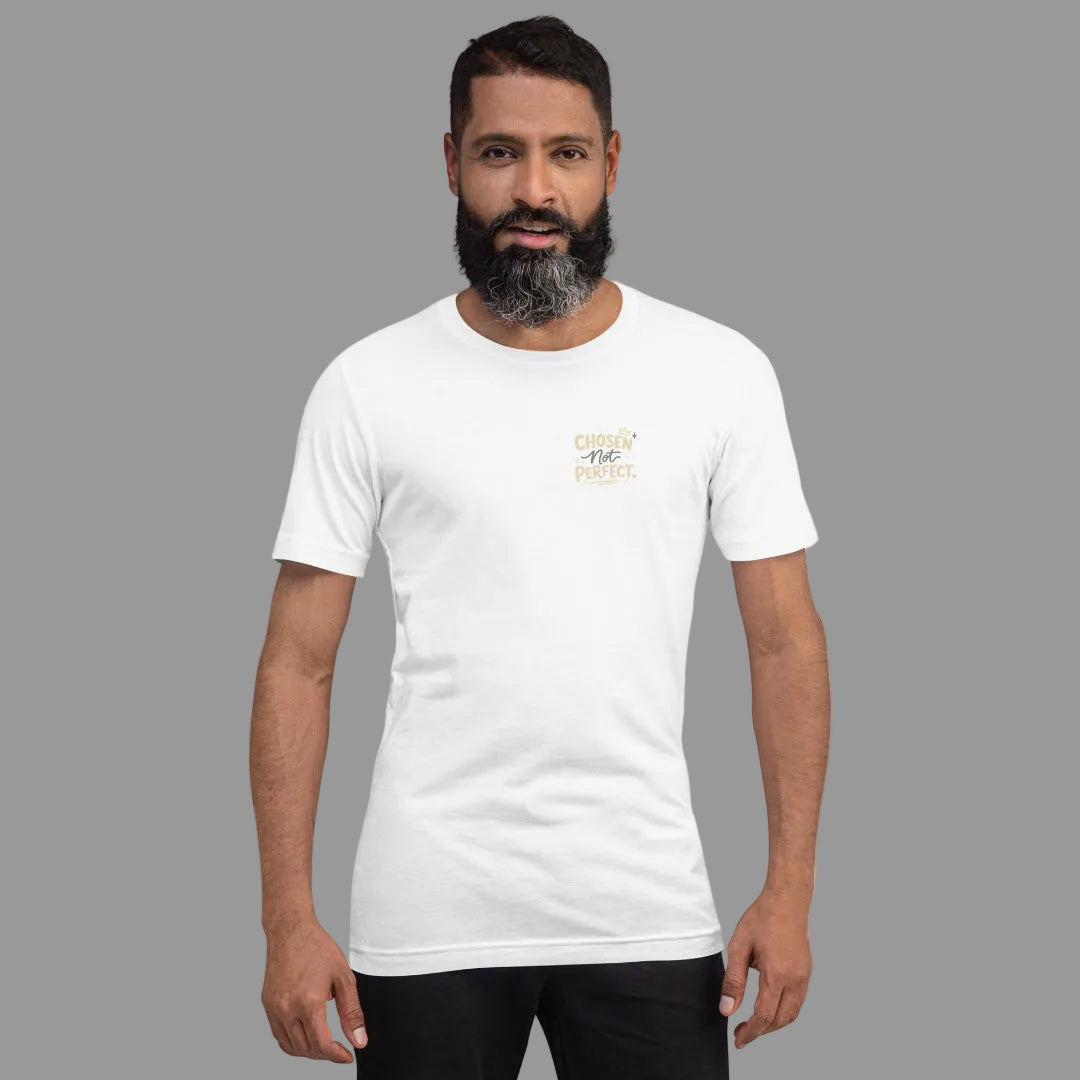 Christian men’s t-shirt close-up design