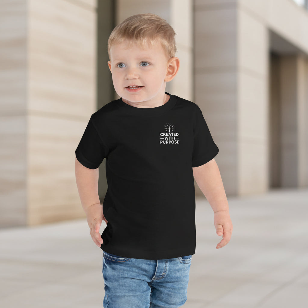 Kids cotton tee with simple inspirational print