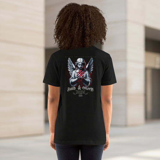 Black Faith and Glory unisex graphic t-shirt