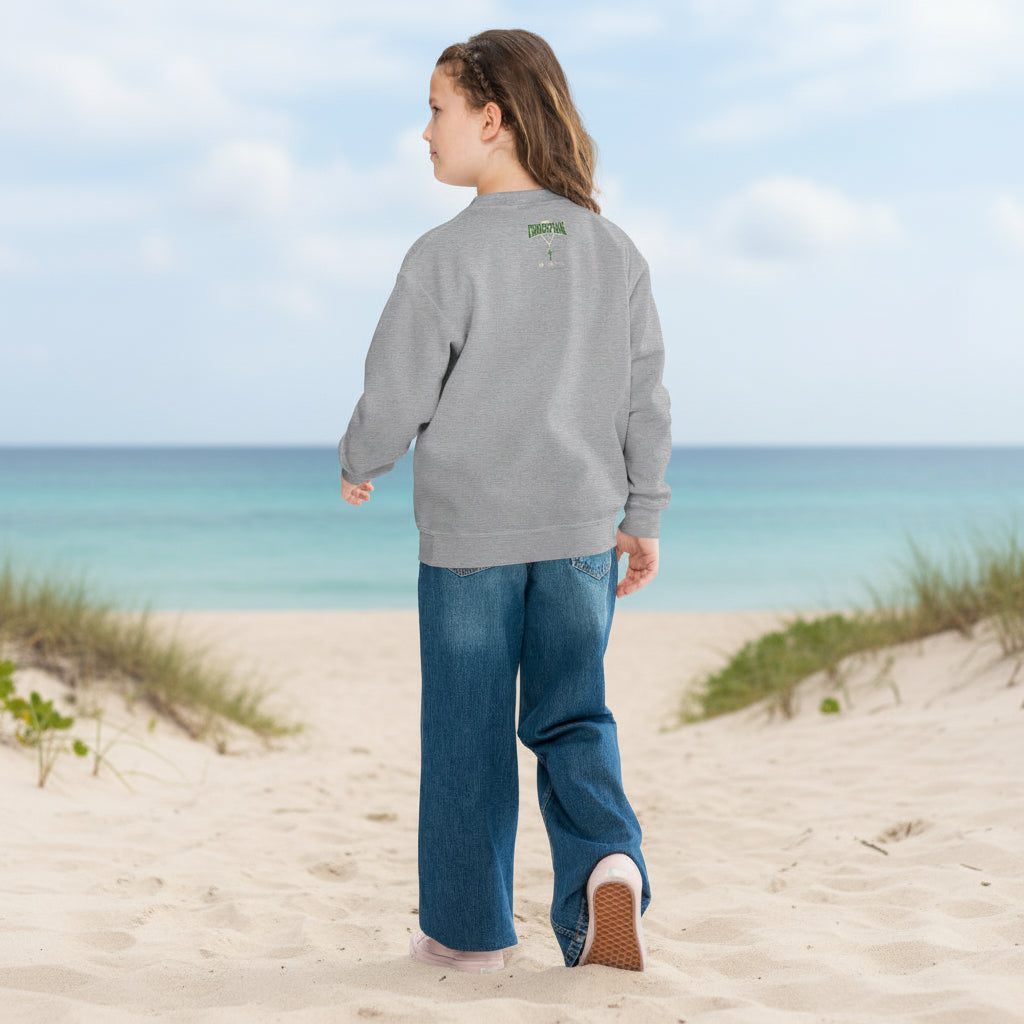 Youth crewneck sweatshirt with Christian design