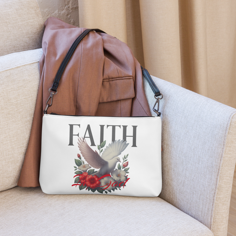 christian crossbody bag dove floral design