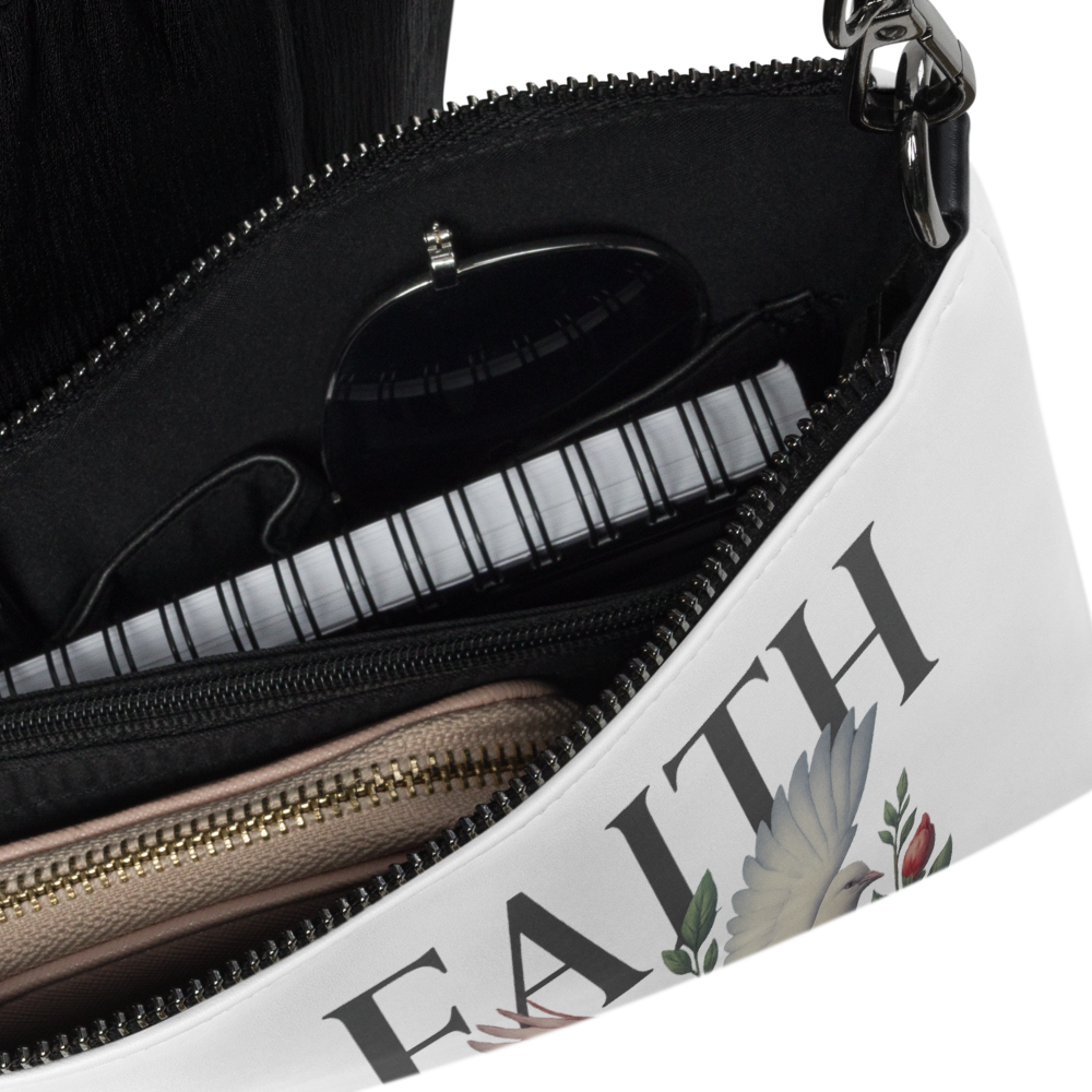 inspirational Christian purse faux leather