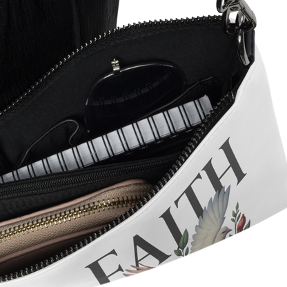 inspirational Christian purse faux leather