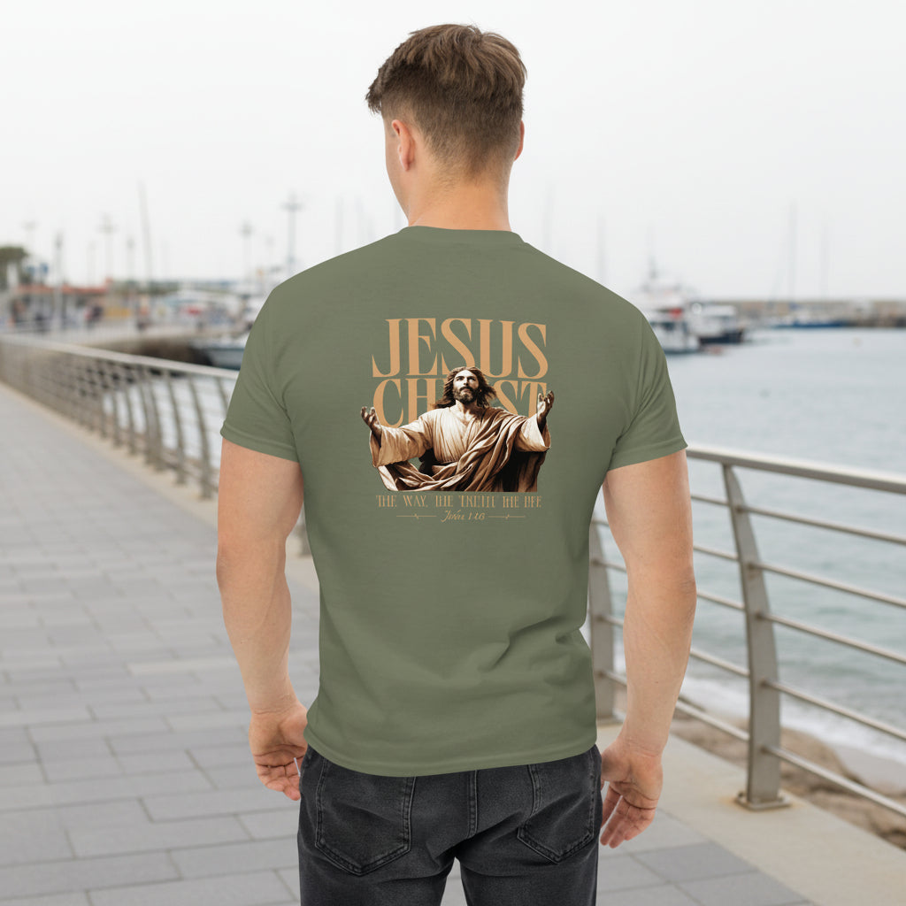 Jesus Christ statement back print shirt