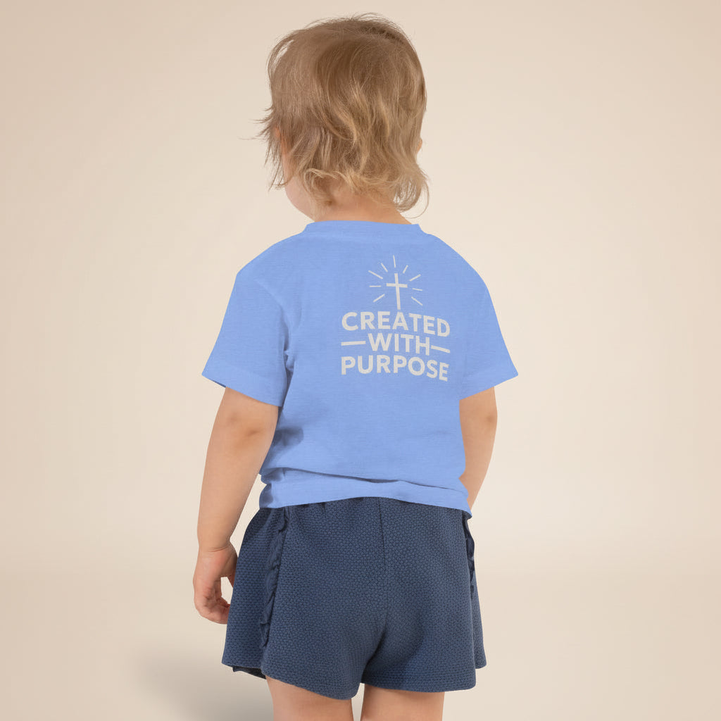 Unisex toddler tee with modern design