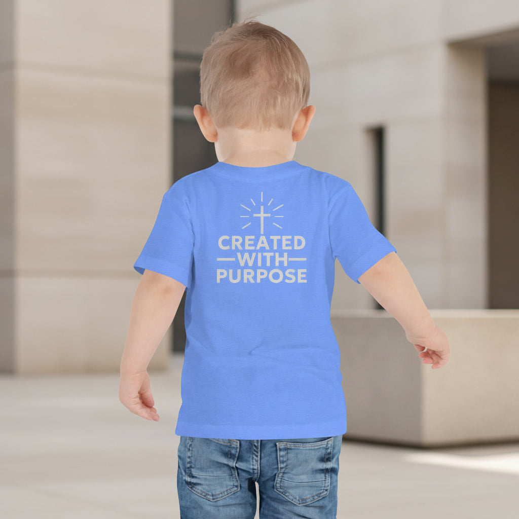 Soft fabric toddler tee with relaxed fit