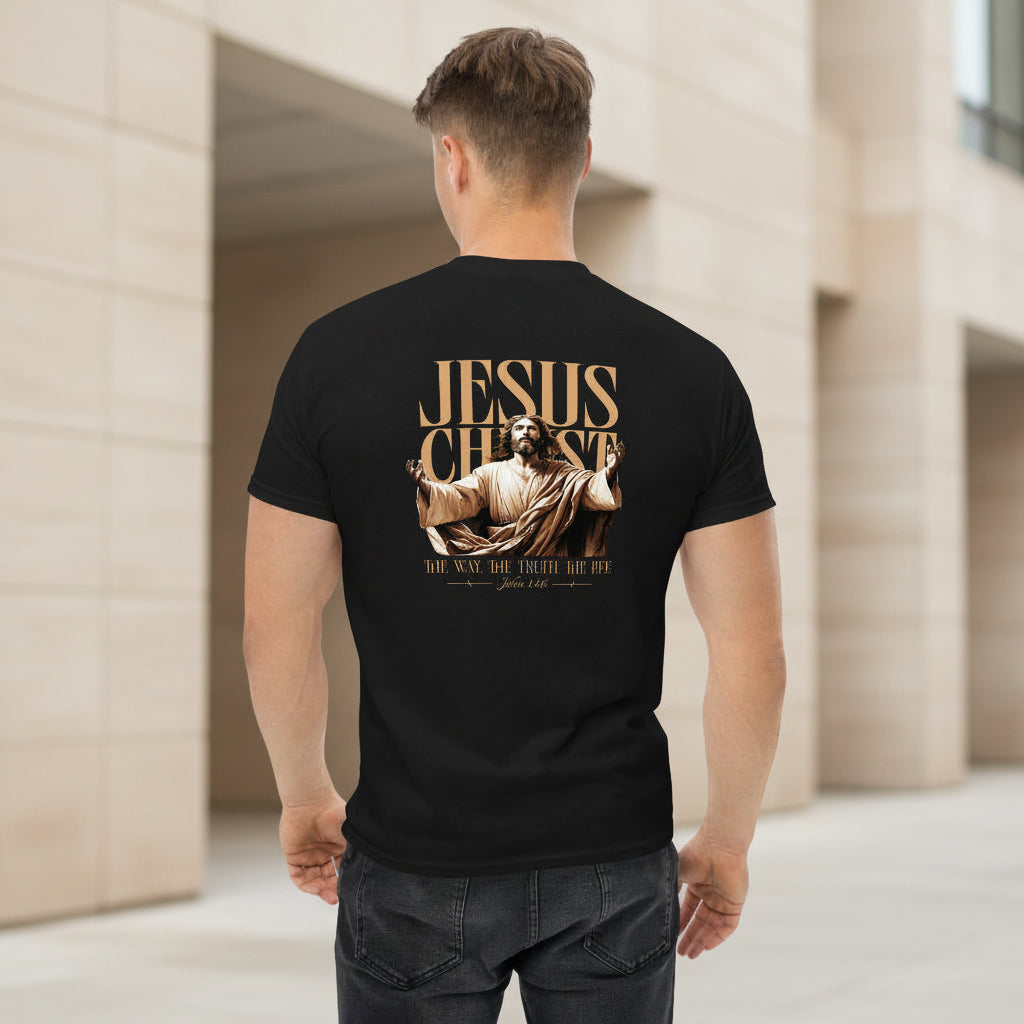 Jesus Christ The Way The Truth The Life t-shirt back print