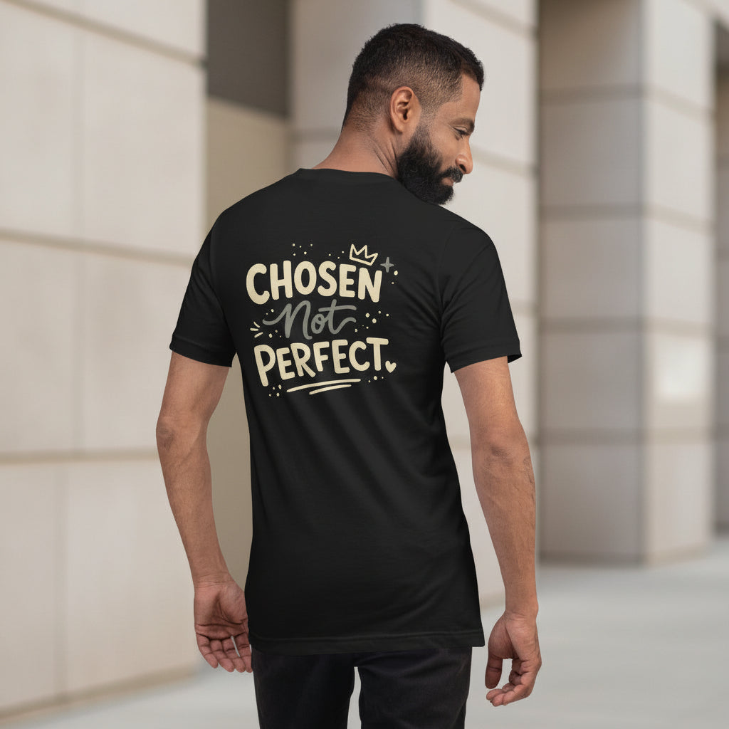 Chosen Not Perfect graphic tee for men