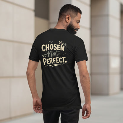 Chosen Not Perfect graphic tee for men