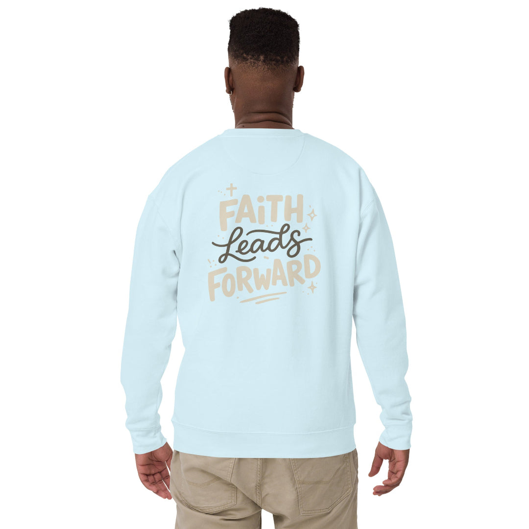 Faith-inspired men’s fleece sweatshirt