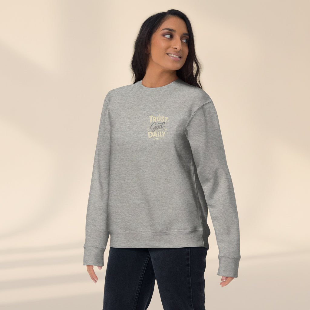 Inspirational Christian message sweatshirt women’s apparel