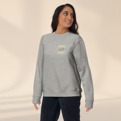 Inspirational Christian message sweatshirt women’s apparel