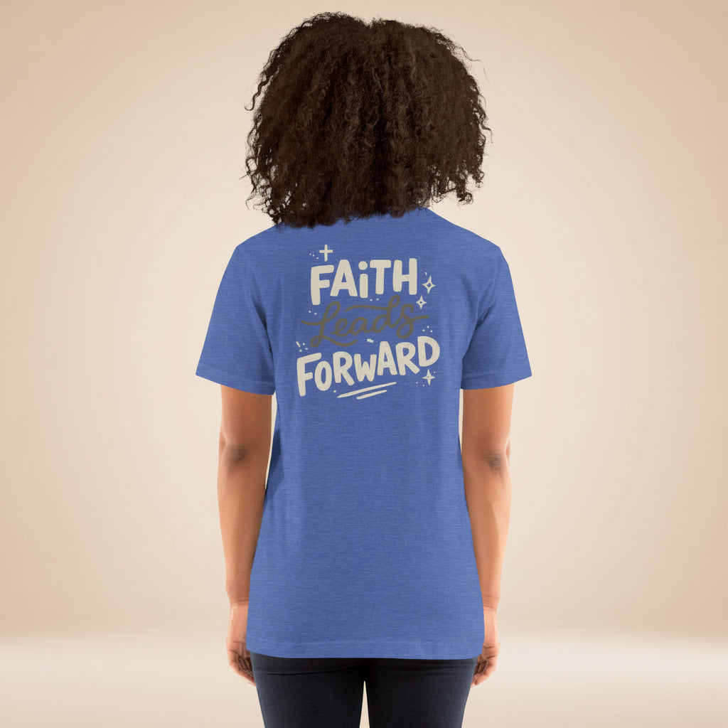 Faith Leads Forward women’s premium cotton tee