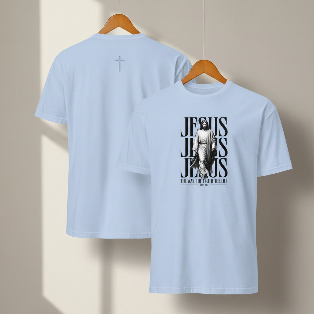 Premium cotton t-shirt with symbolic artwork