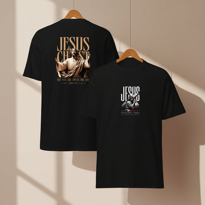 Unisex Christian graphic t-shirt with Jesus Christ design