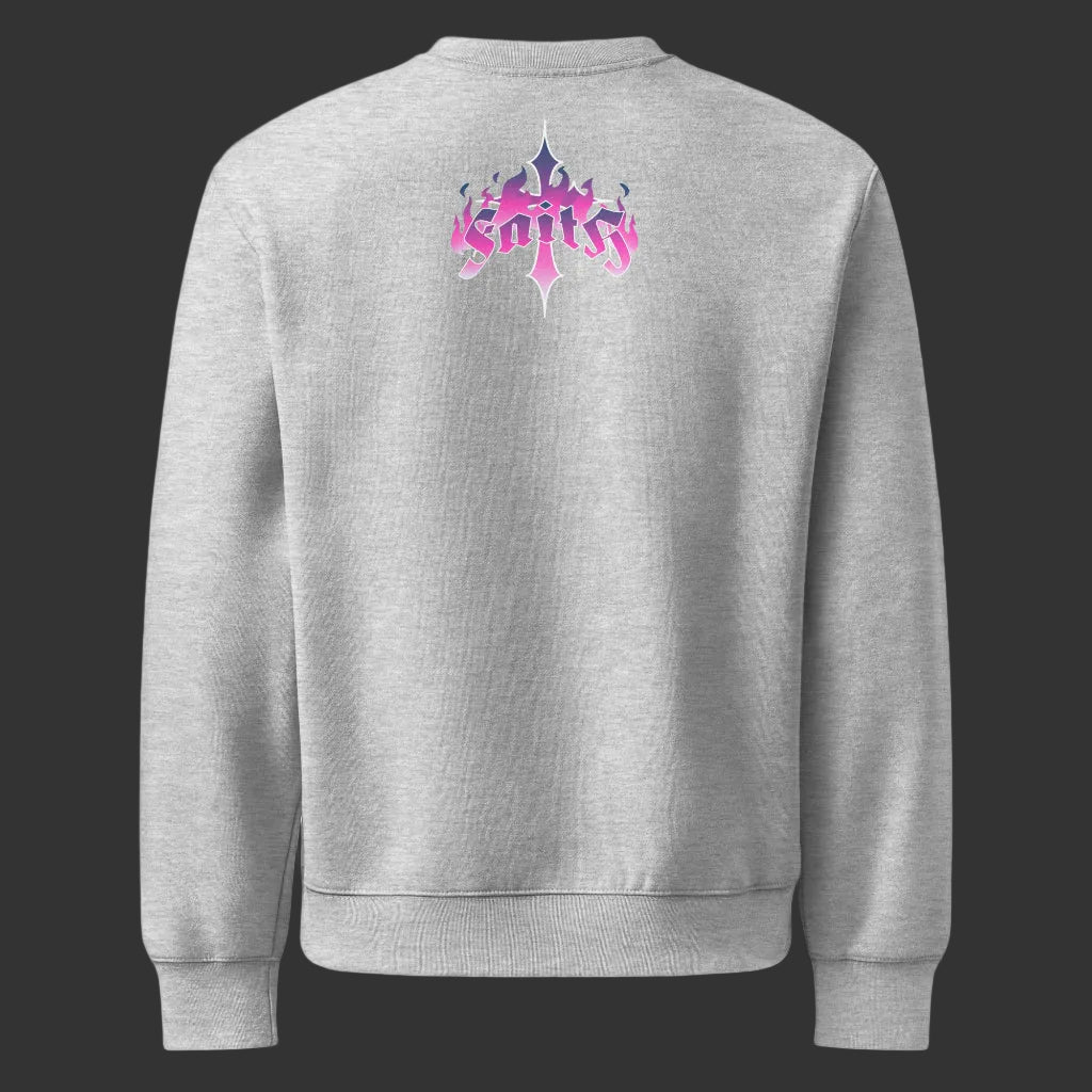 Athletic heather Christian streetwear sweatshirt