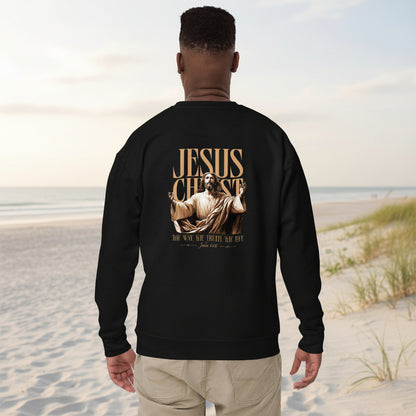 Inspirational Christian sweatshirt front design