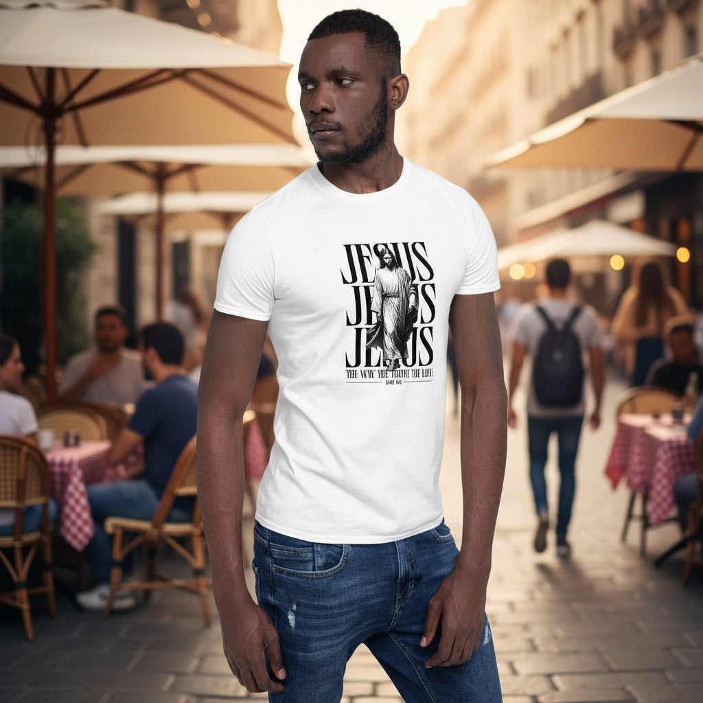 Unisex lifestyle t-shirt with artistic illustration