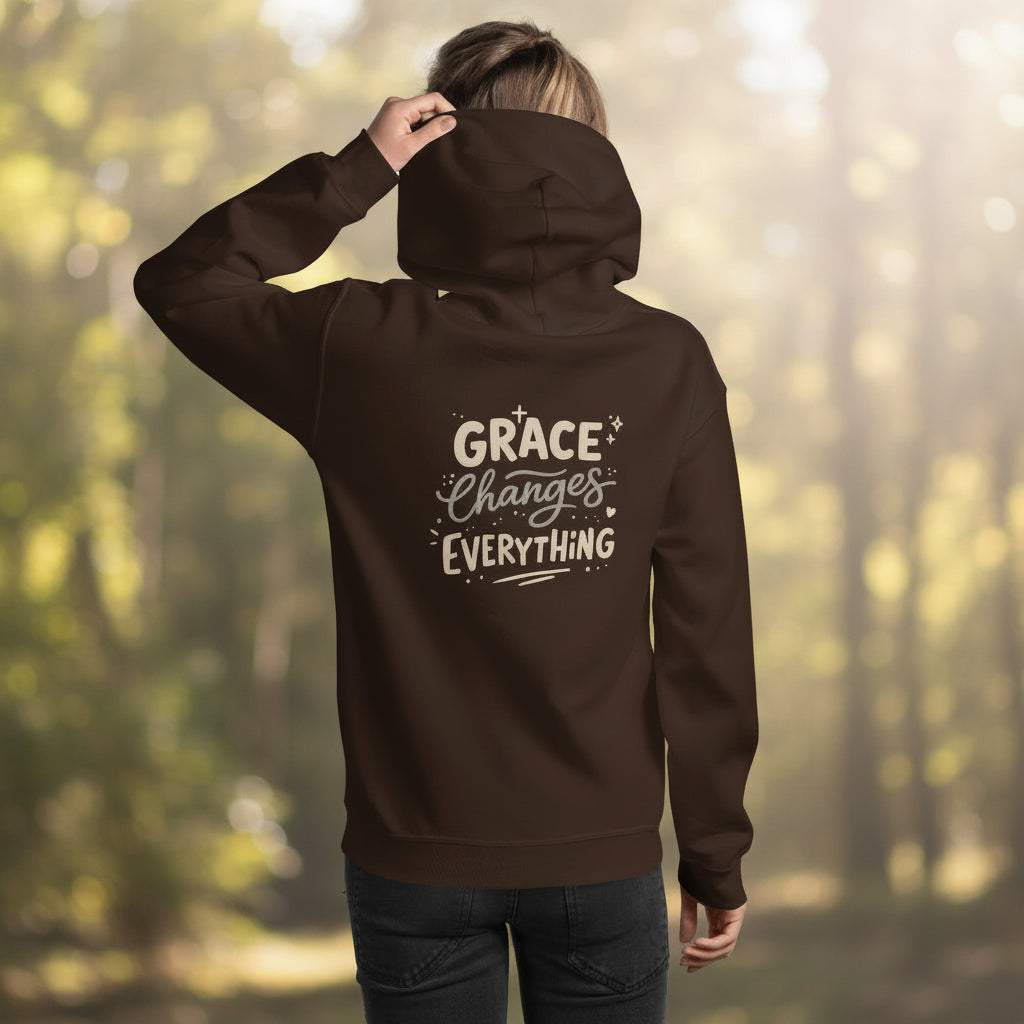 Women’s hoodie with double-lined hood and drawcord