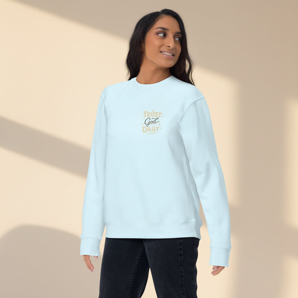 Women faith apparel sweatshirt modern fit